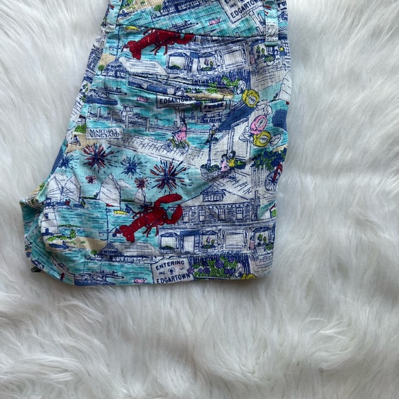 Vineyard Vines Women’s shorts Edgartown Scene Print size 00 Martha’s Vineyard - Picture 6 of 7